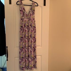 Disney Parks Tinkerbell Maxi Dress Small RARE